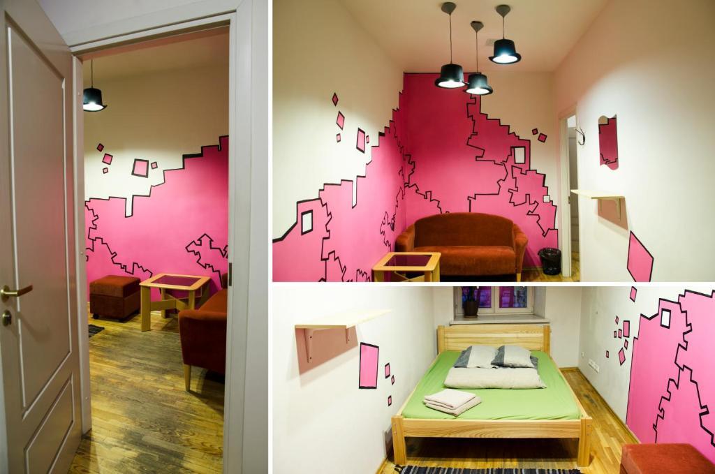 Pogo Hostel VNO Esterno foto The interior of a room at the hotel